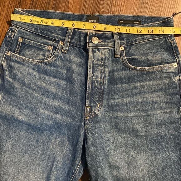 Edwin Relaxed Tash Denim Straight Leg Jeans In Brisbane 90's Size 27 - Picture 12 of 14